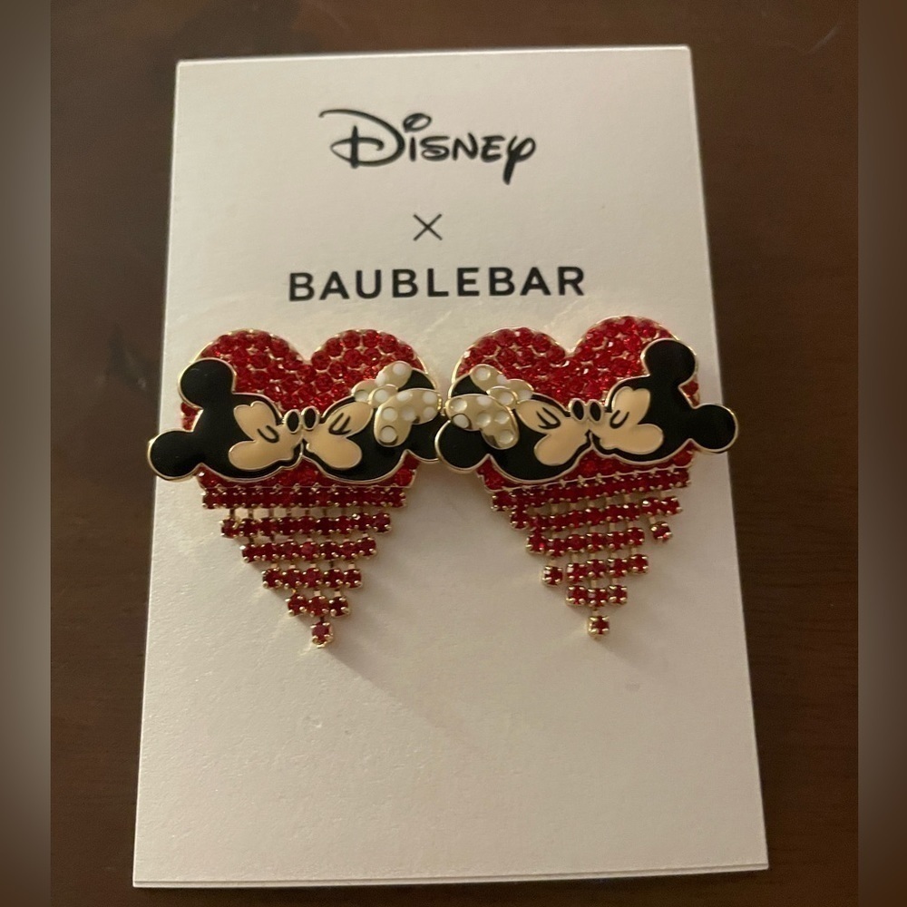 DISNEY & BAUBLEBAR MICKEY & MINNIE CRYSTAL EARRINGS